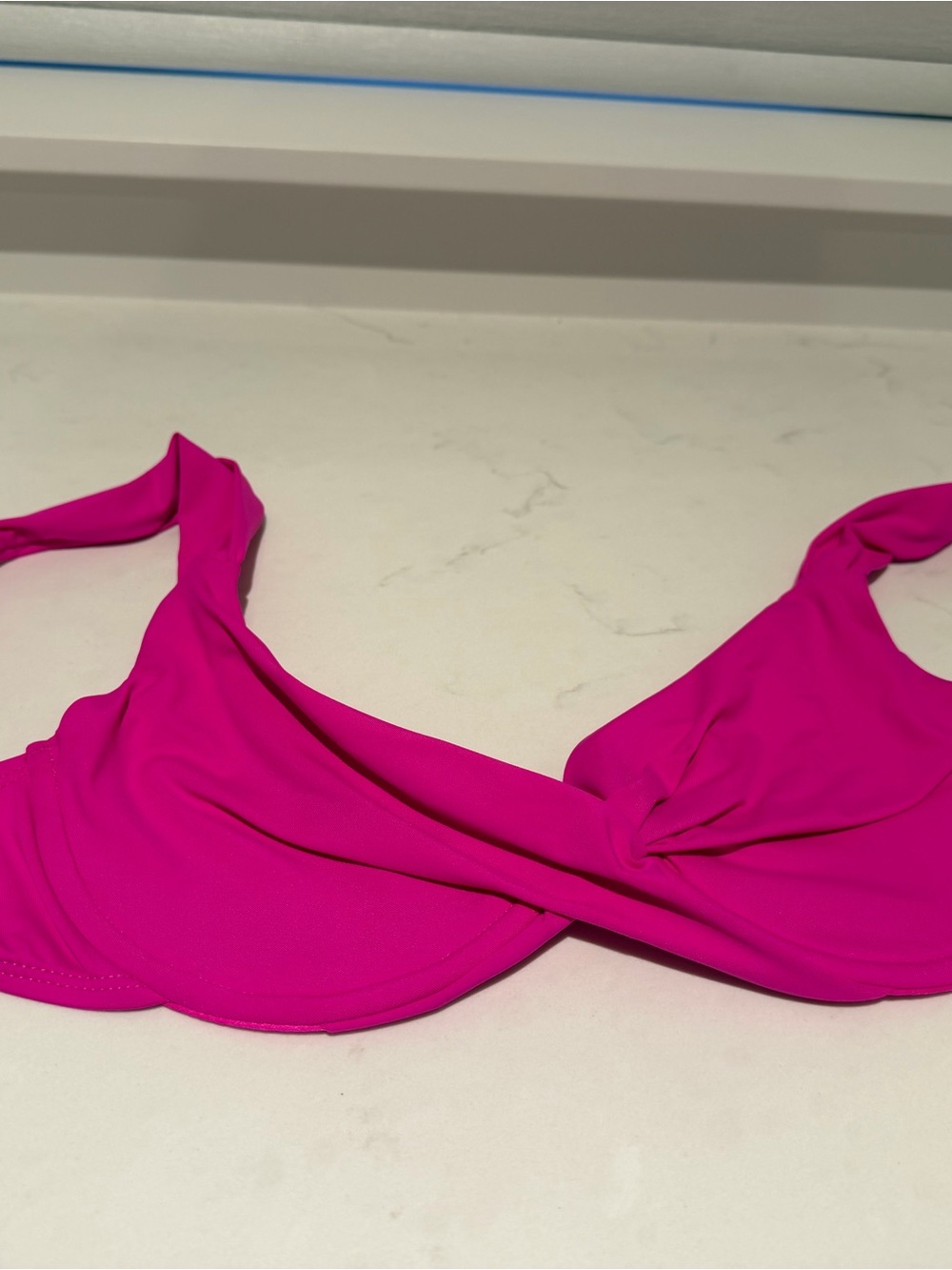 Hot Pink Women's Twist-Front Bikini Top by Anne Cole